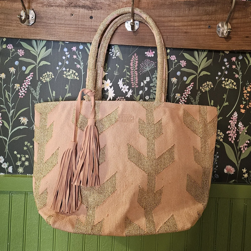Pink and Gold Tote Bag